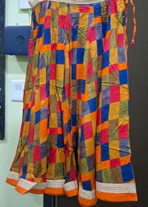 Vibrant Geometric Print Maxi Skirt