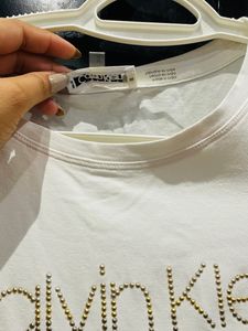 ck supersoft white tshirt