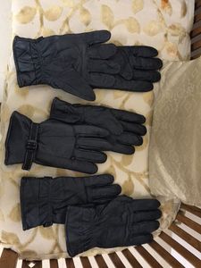 Three Pair Glove Leather