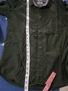 Green cotton shirt
