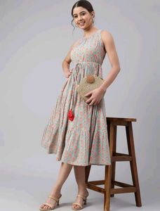 Beautiful Printed Tiered Dress