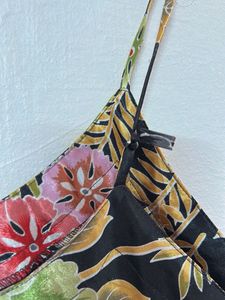 satin Floral Print Cami Slip Dress
