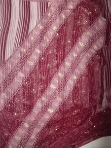 Elegant Striped Saree
