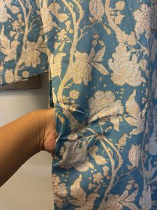 Floral Blue Kurta