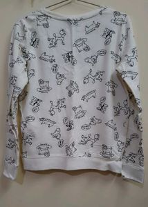 Cute Cartoon Print Sweatshirt
