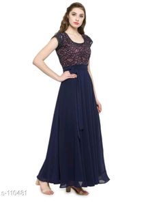 Floor Length Plus Size Gown.