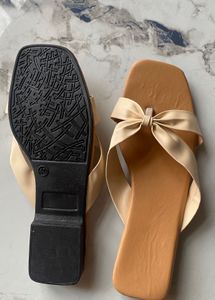 Cute Bow Flat Sandals