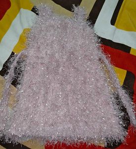 Fuzzy Sparkle Crop Top