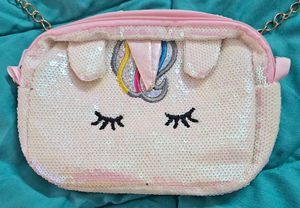Cute Unicorn Sequin Crossbody Bag