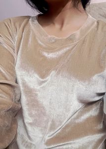 Shiny Velvet Top