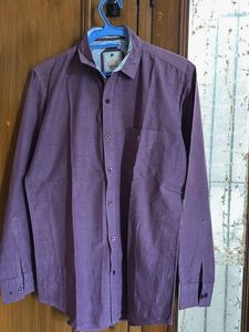 Men's Purple Long Sleeve Shirt