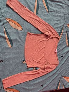 Peach Crop Top