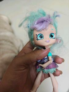 Cute Doll with Purple &amp; Mint Hair