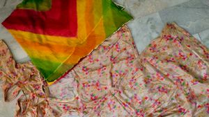 #Vibrant Floral Print राजपूती ड्रेस