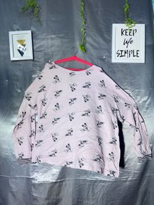 Pink Mickey Mouse Long Sleeve sweatshirt