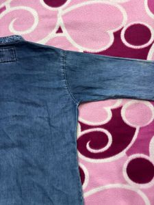 Denim Collar Shirt