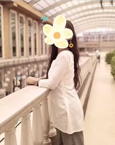 Elegant White Embroidered Kurti