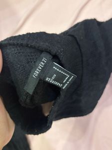 Black Cropped Knit Sweater bolero