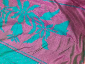 Beautiful Teal &amp; Purple Saree