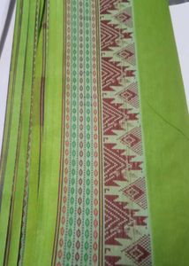Vibrant Lime Green Saree