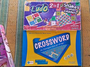 Ludo, Snakes & Ladders, Crossword Games