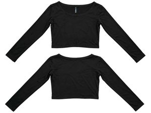Black Cation Cropped Top