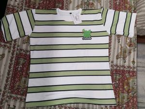 Cute Crocodile Striped Pajama Set