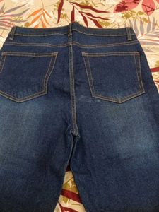 Stylish Blue Denim Flare Jeans