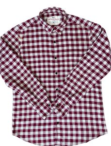 Maroon & White Checked Full-Sleeve ShirtMaroon and