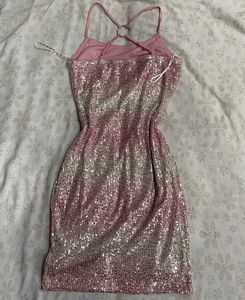 Sparkly Pink &amp; Silver Sequin Barbie Coded Dress 🎀
