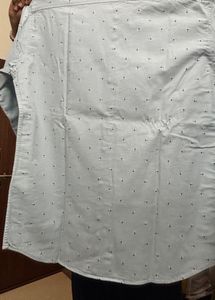Men's Light Blue Printed Casual Shirt