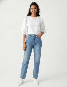 Zara White Puff Sleeve T-Shirt