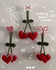 Cherry Heart Charms