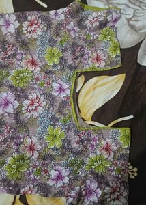 Floral Print Ethnic kurtha