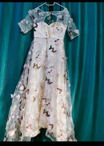 Butterfly &amp; Floral Embellished Dress