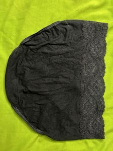USED and Customiseable cotton lace black panty