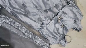 Elegant Grey Lehenga Choli Set