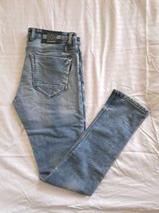Men's Light Wash Denim Jeans