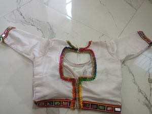 white malti choli