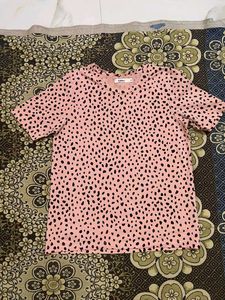 Y2K Pink Leopard Print T-Shirt