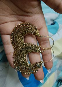 Antique Gold Jhumka Earrings