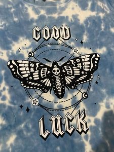 Good Luck Death Moth Tie-Dye Tee