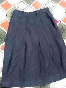 Pleated Midi Skirt