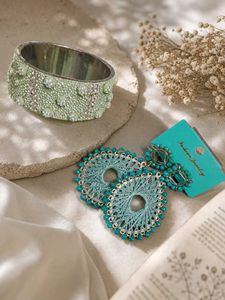 Chic Bracelet and Earrings Set