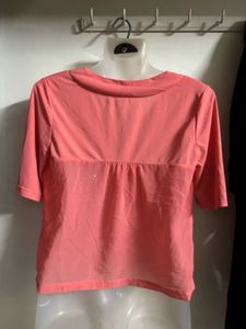 Coral Short Sleeve Top