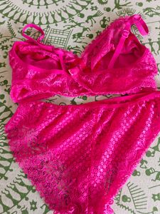 Pink Lingerie | Bra And Panty Set