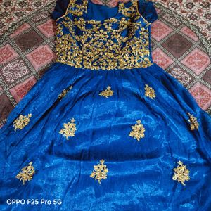 Anarkali Gown (Blue)