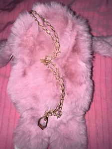 Unused Faux fur kids sling bag