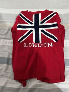 Red Union Jack Cardigan