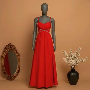 Sale🎉🎊Orange Maxi Dress with Embellishments